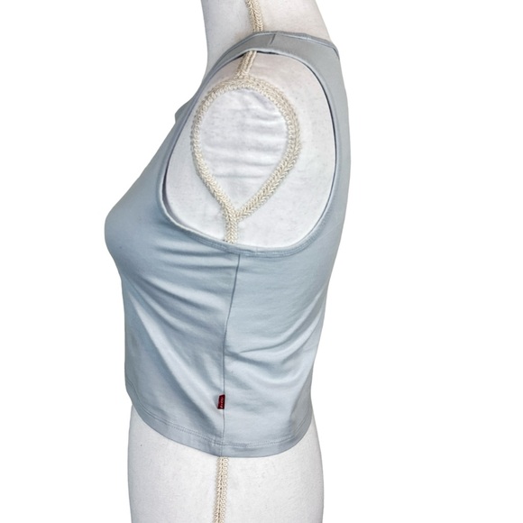 Levi’s Women’s Classic Cotton Cropped 90s Hipster Floral Print Tank Size Small - Picture 3 of 9